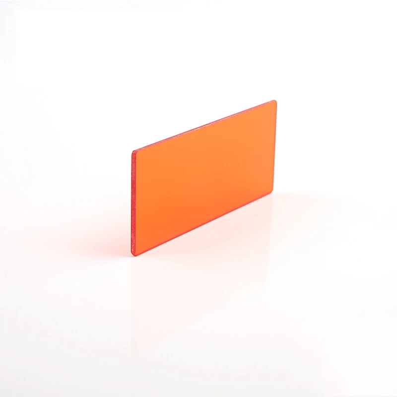 Высококачественный длинный оранжевый оптический стеклянный фильтр с высокой передачей