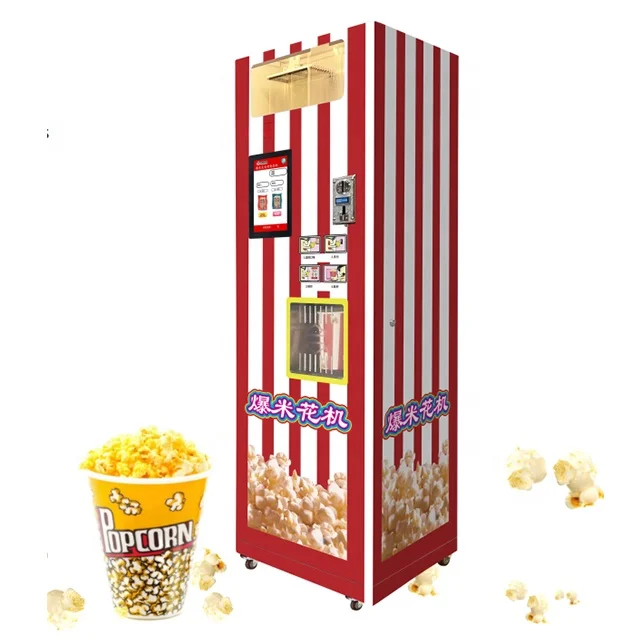 Fashioned Electric Industrial  Popcorn Vending Dealer Wholesaler Popcorn Vending Business Popcorn Vending Machine Manufacturer