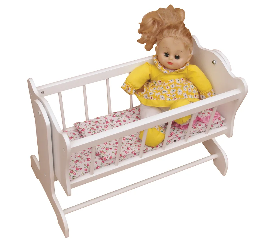  Hot Sale Handmade Wooden Doll Furniture Bunk Bed For Twin Fits 18 Inch Toy With