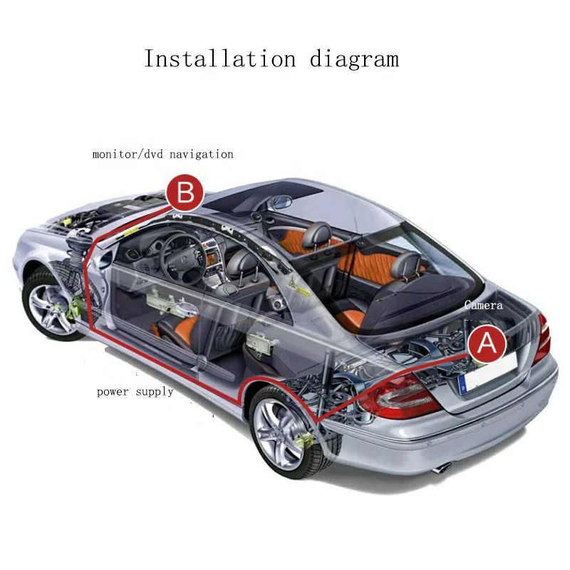 170 Angle Small Butterfly Backup Car Reverse Camera Mini Hd Night Version Rear View