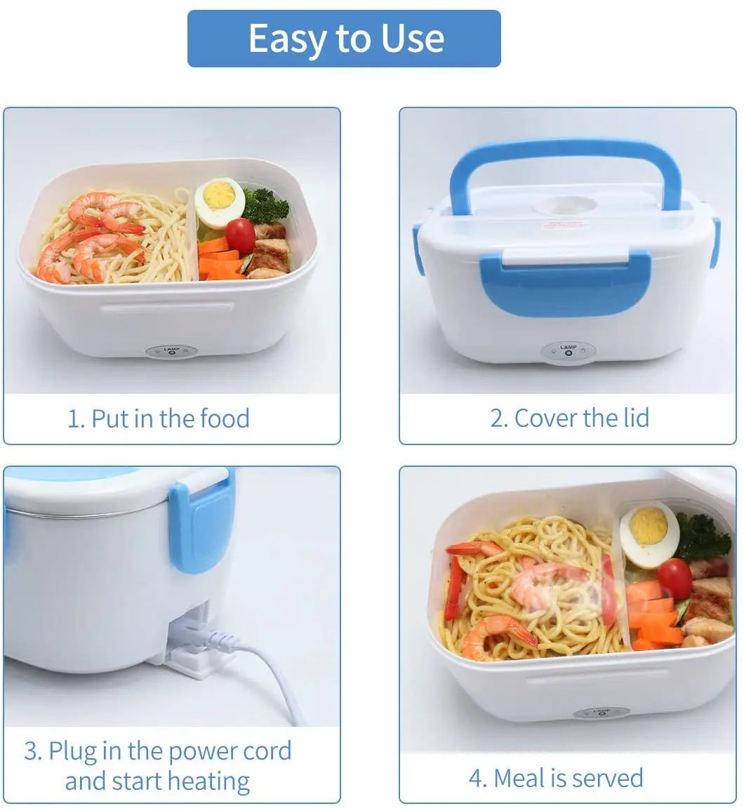 Cooker food warmer heater portable electric lunch box for office electric