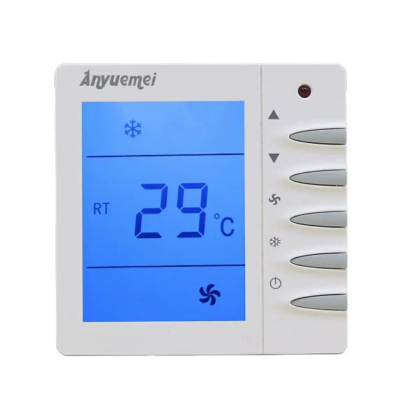 4 трубы цифровой вентилятор-Катушка термостат горячая Распродажа для кондиционера системы отопления и охлаждения домашнего кинотеатра 602