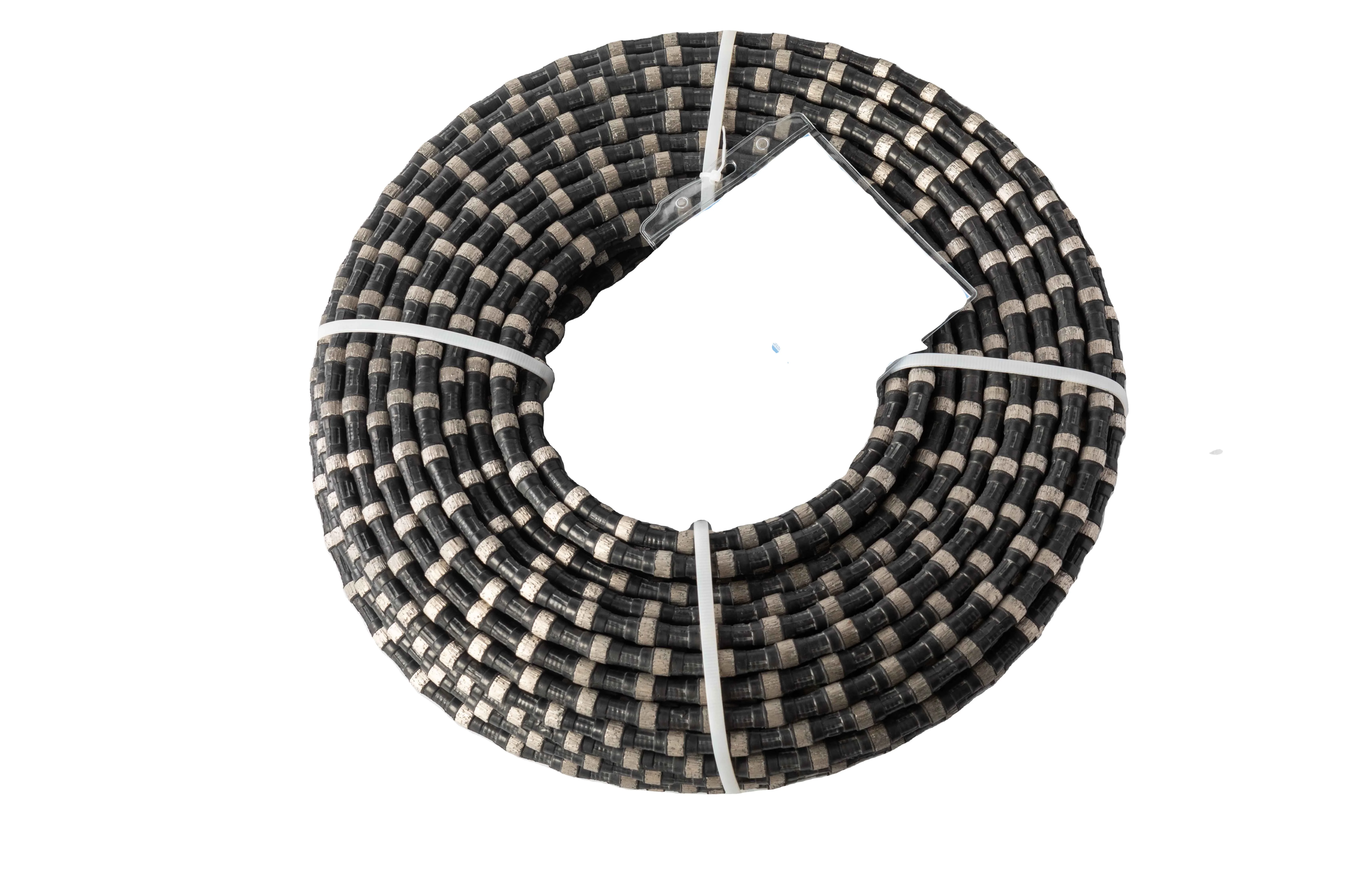 8.8mm High Quality Rubber Spring Plastic Concrete Multi Diamond Wire Saw quarry Stone CUTTING