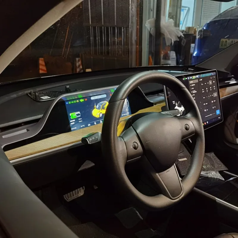 10.25 Inch Lcd Instrument Panel Accessories Dashboard Hud Heads Up Display Gauge Cluster Performance Digital For Tesla Model 3