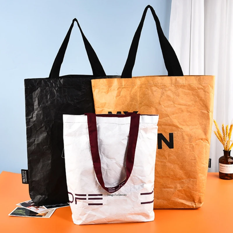 New fashion waterproof dupont paper tyvek shopping tote bag tyvek bag custom print