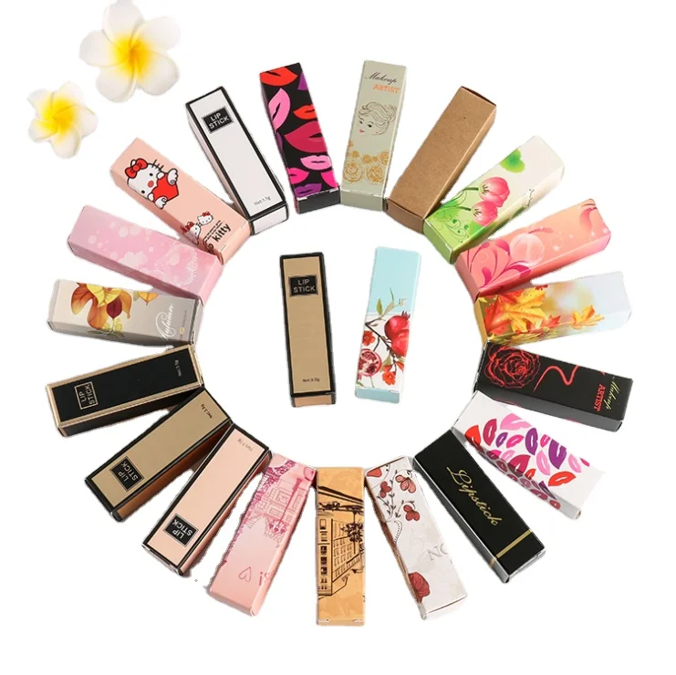 STOCK MOQ 30pcs Custom LOGO private label EMPTY lip gloss tube paper boxes packaging for lipgloss packaging