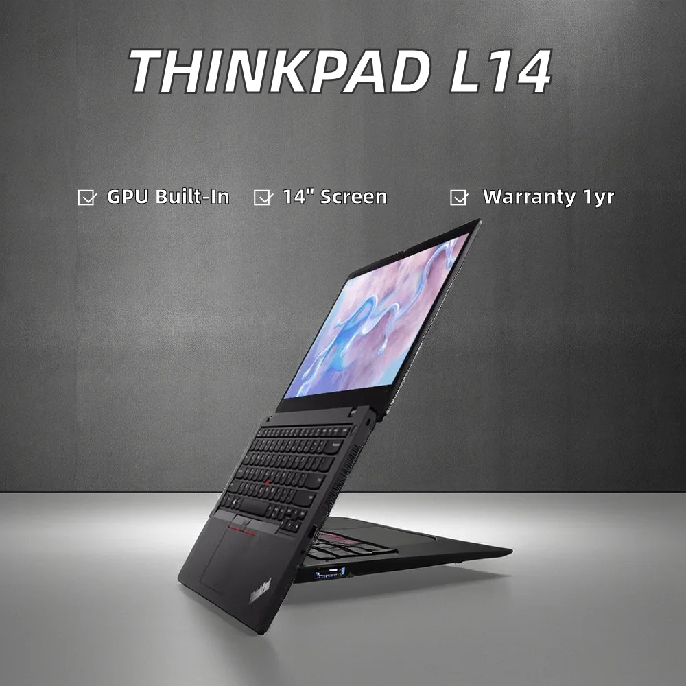 95 new ThinkPad L14 Office Laptop with i7 Processor Intel Core i5/i7 SSD Storage DOS Computer PC with Camera