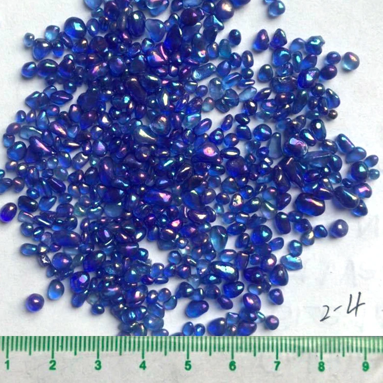 Full automatic control wholesale 8mm crushed sea glass beads