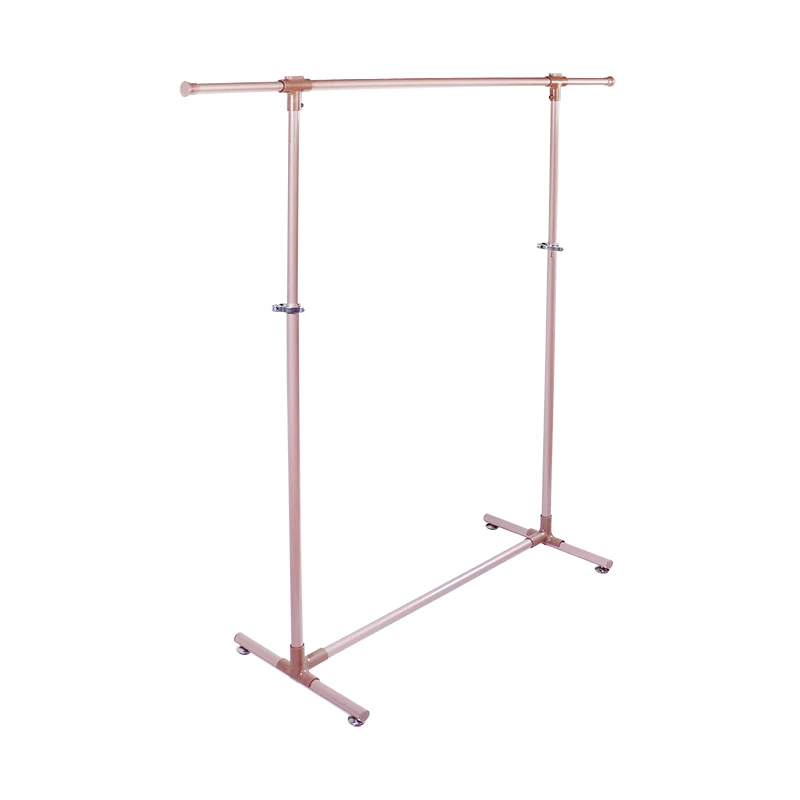 Simple Trending Clothing Garment Rack Aluminum Space Saving Metal Cloth Rail