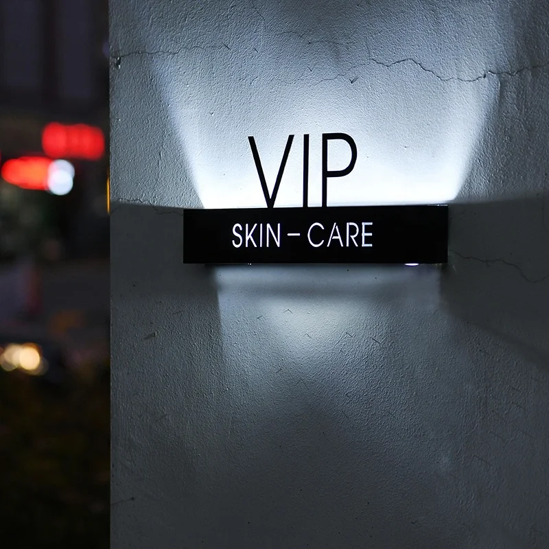 Kexian индивидуальная табличка для дома, светодиодный светильник, настенные буквы, знак с номером для номера в отеле, световые знаки с номером