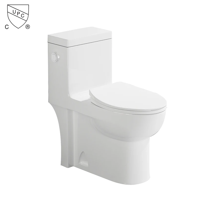 China Sanitary Ware Manufacturer One Piece S-Trap Toilet Bathroom Siphon Flushing  Cupc Wc Toilet