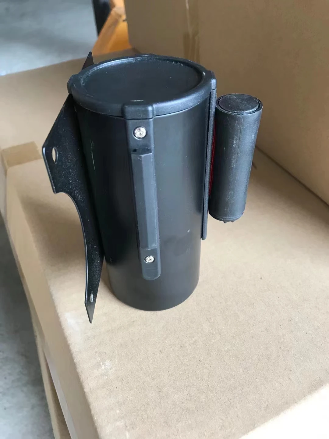 2m Stainless Steel Crowd Control Wall Mount Retractable Belt Barrier