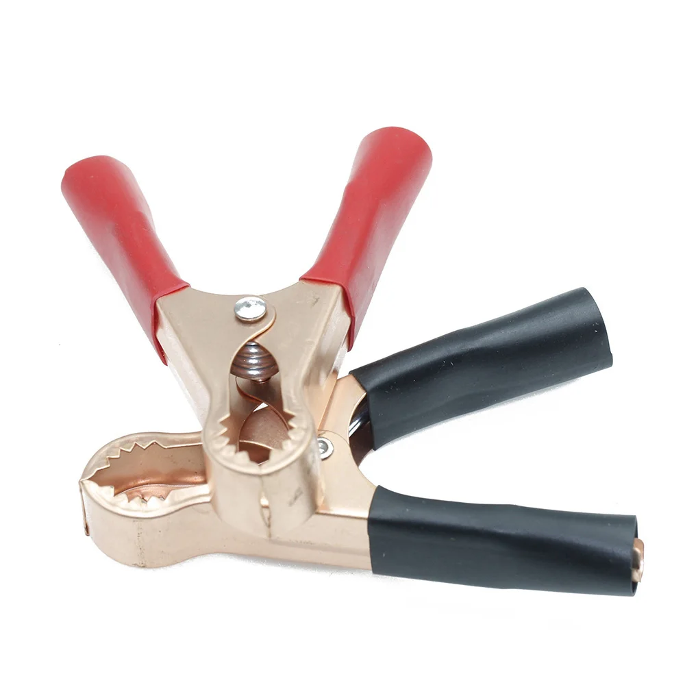 50A Red + Black 80mm Crocodile Car Caravan Van Battery Test Lead Clips Best Promotion Alligator Clips