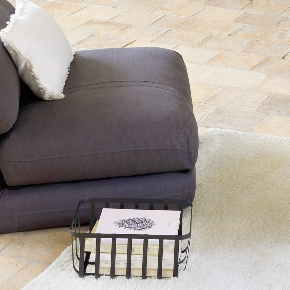 Reasonable Price Metal Wire Mesh Grid Storage Basket Coated Metal Rectangular Storage Mesh Wire Basket For Kitchen Pantry Picnic