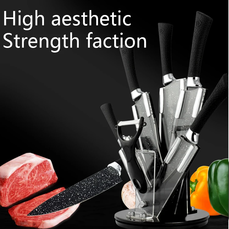 OEM/Professional Non-Stick Coating Kitchen Knives Stainless Steel Kitchen Knife Set Chef Knife Fruit Slicing Cleaver