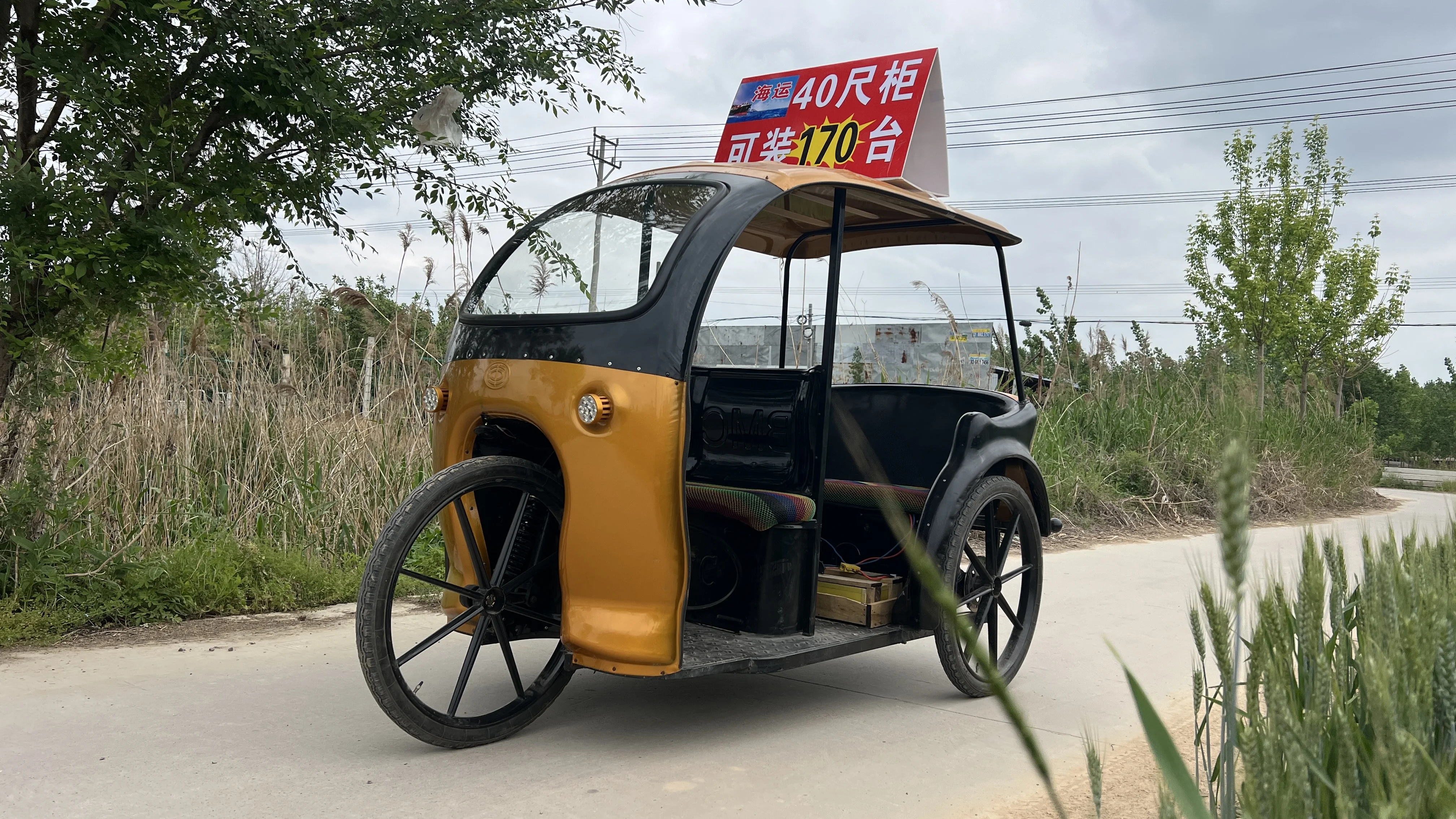 2024 china  newest model  electric rickshaw Low Price New energy 6 Seats Rickshaw
