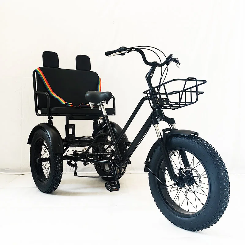 Wholesale High Quality Cheap Price Adult Pedal Tricycle 20 Adult three wheel bike tricycle 7 speed gear of tricycle cargo bike