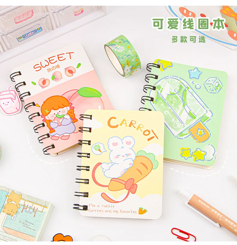 kawaii anime mini notebook anime Coil special-shaped Kuromi Cinnamorol student gift school office Stationery mini Notebook