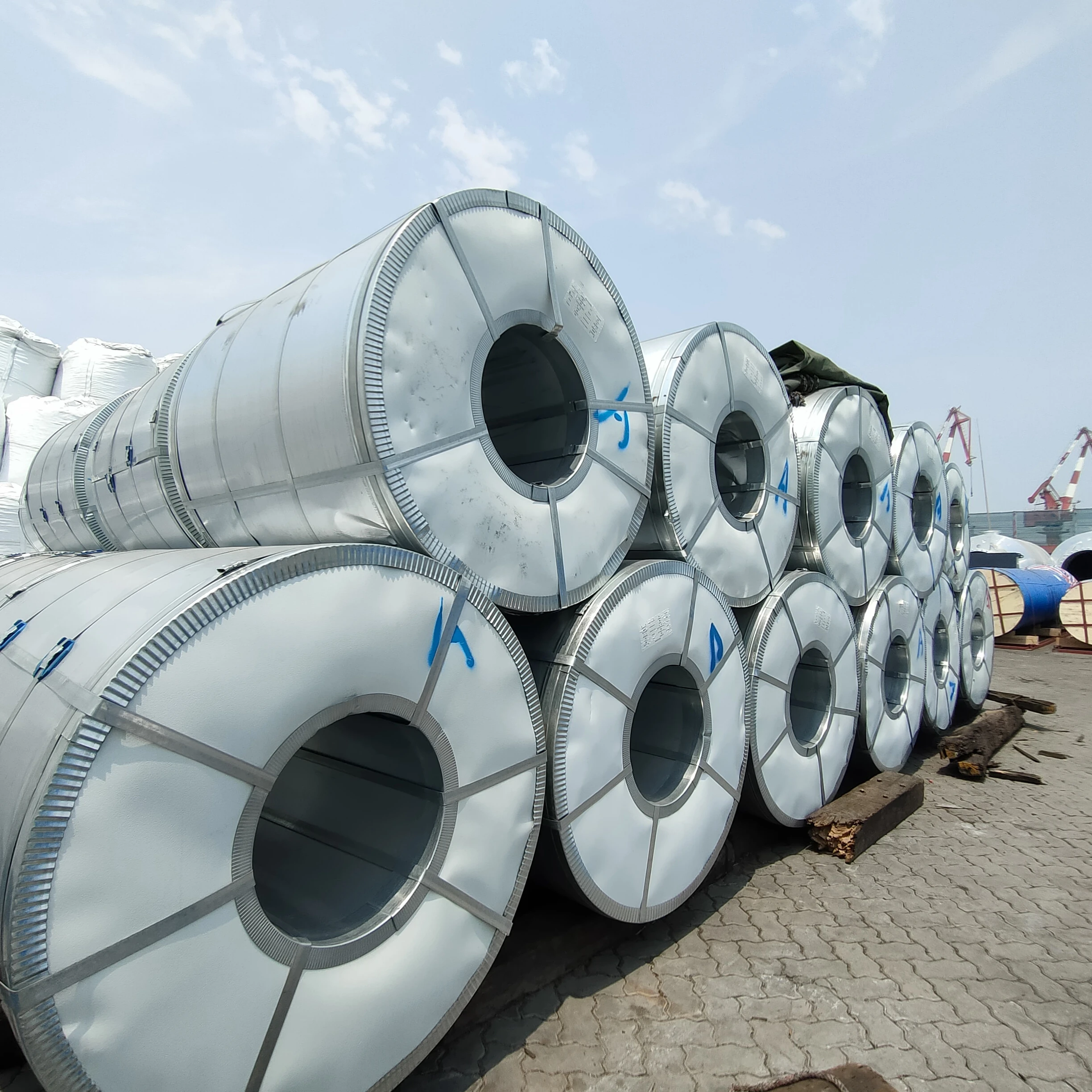 DX51D Cold Rolled GI Steel Coil 0.6mm 180-275g Galvanized Steel Coil Zinc Coated Hot Dipped Galvanized Steel Coils