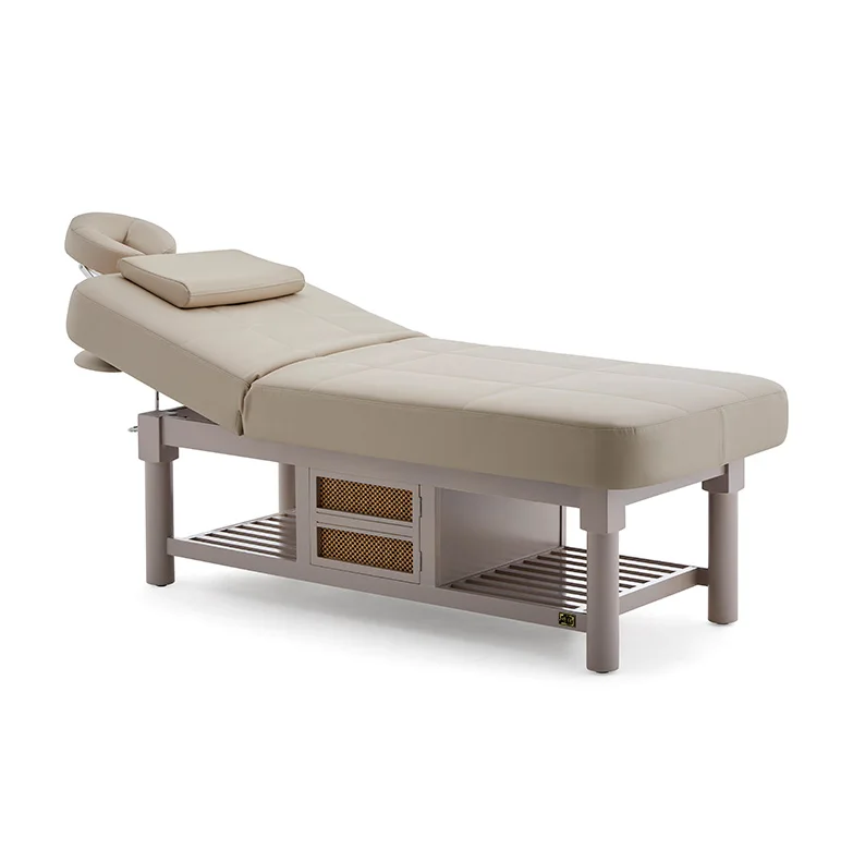 Manufacturer Best seller Luxury Two Sections Massage Table SPA Therapy Beauty Couch Bed Multifunction Lightweight