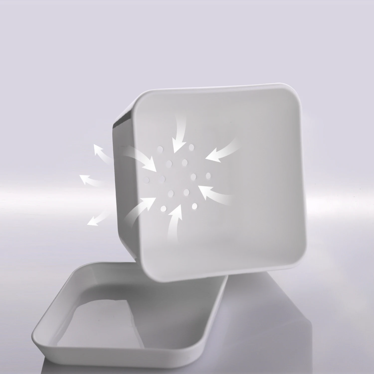 Plastic Drainage smart indoor garden Pot Modern Decorative Gardening Pot Herbs pots for Plants Flowers Herbs Succulents