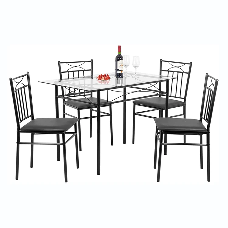 Modern Home Restaurant Smart Design Cheap Dining Room Furniture Metal Legs OEM Dining Tables And Chairs Sets Dining Room Set