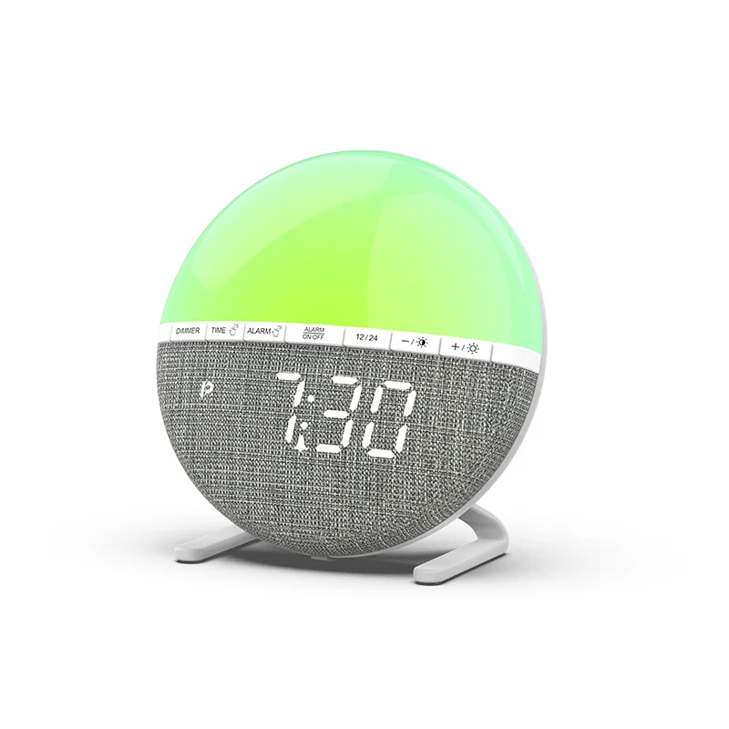 Factory Hot Sales Wakeup Light Alarm Clock Smart Alarm Sunrise Clock Wake Up Light Sunrise Alarm Clock