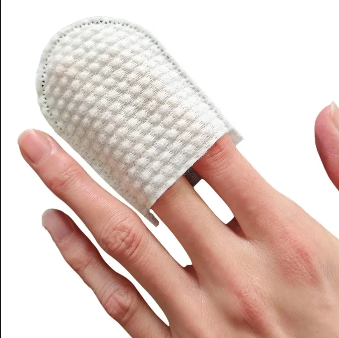 U-shaped disposable makeup remover cotton cleansing pads microfiber face makeup remover wipes sponge