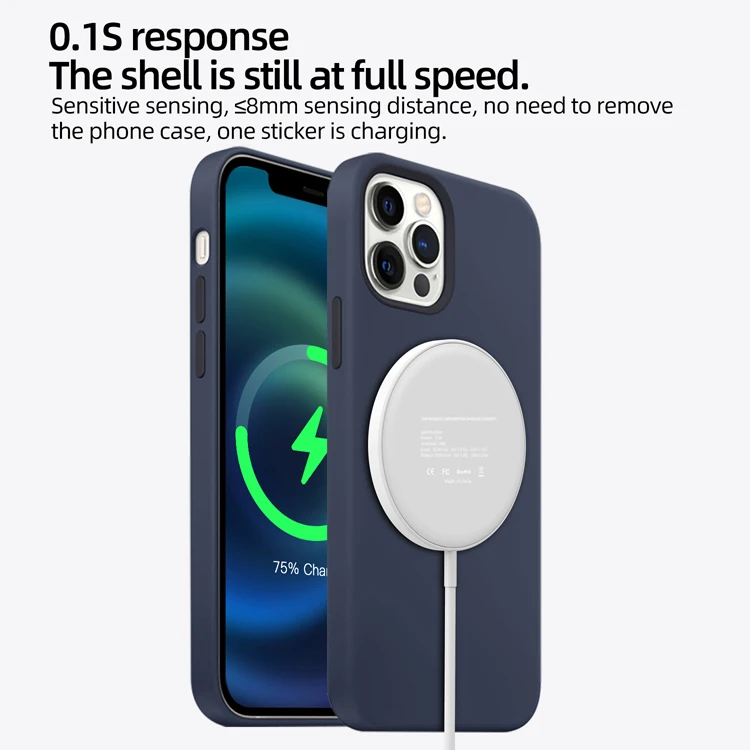  Factory direct magnetic suction quick charging 10W portable QI standard wireless charger can be