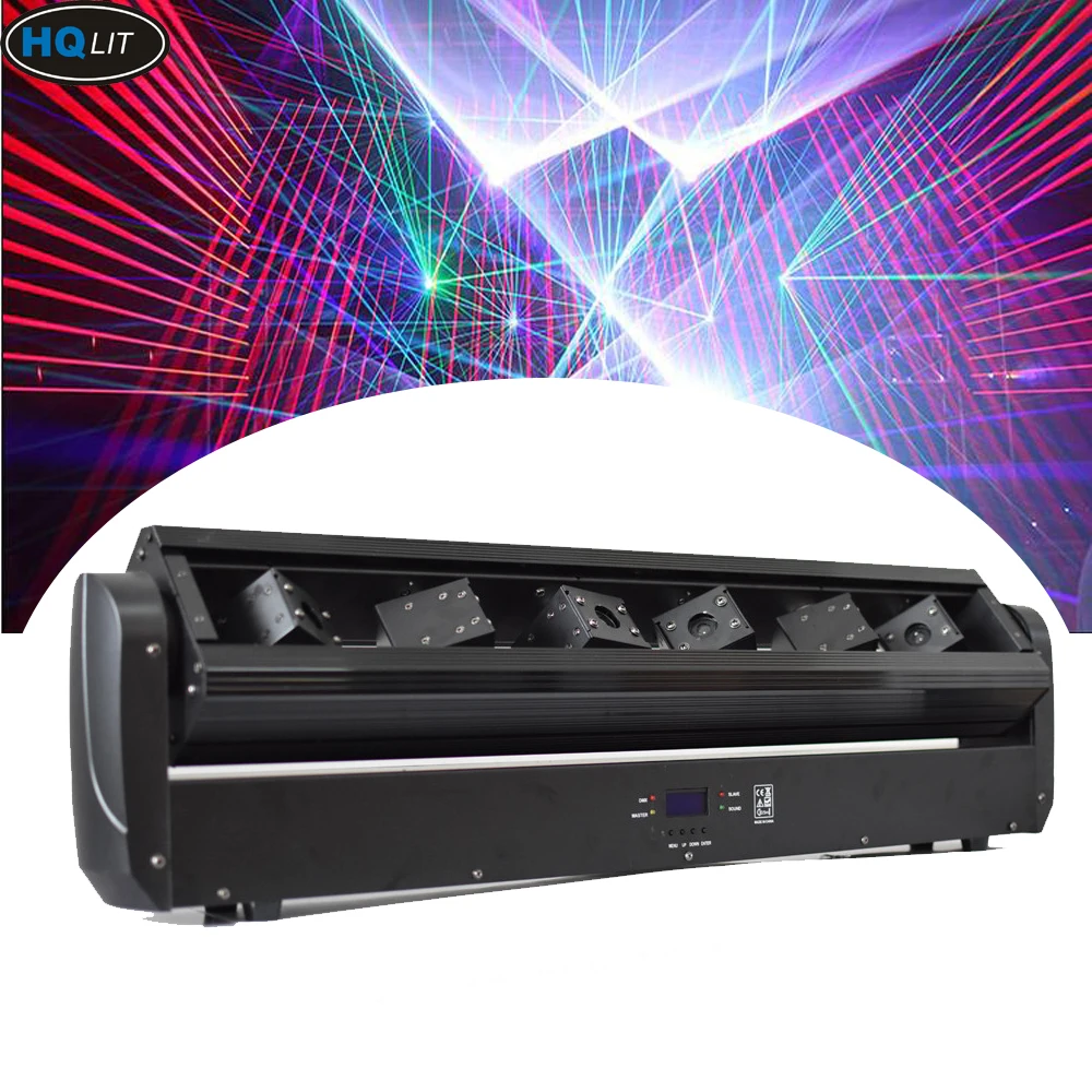 Stage laser lighting 500mw * 8 eyes rgb laser light 8 beam bar for dj club bars tv show