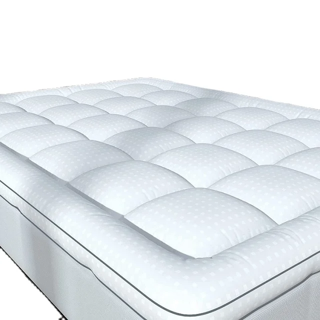 Mattress Topper Queen 400TC Cotton Mattress Topper Pad Down with 8-21 Inch Deep Pocket