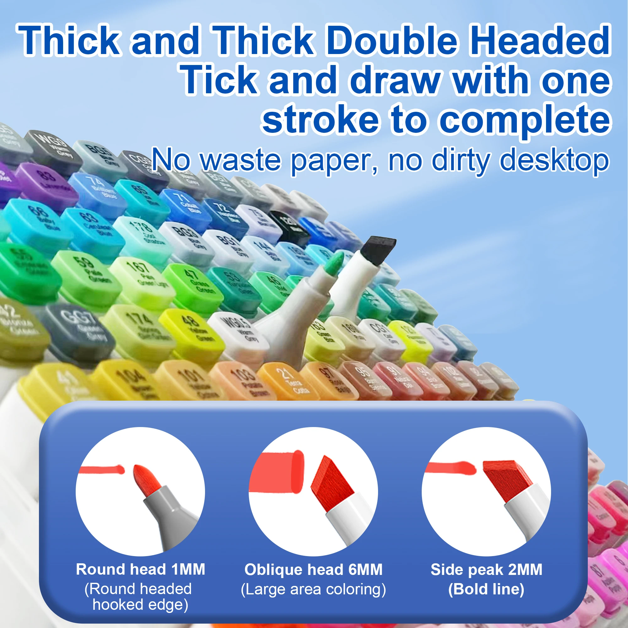 Art Supplies Permanent Coloring Alcohol Marker for Kids Pens