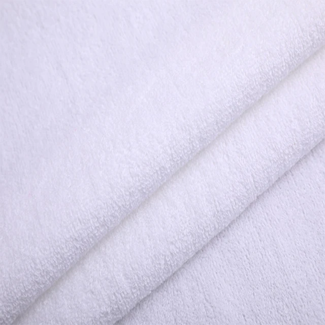 double white cotton towel fabric