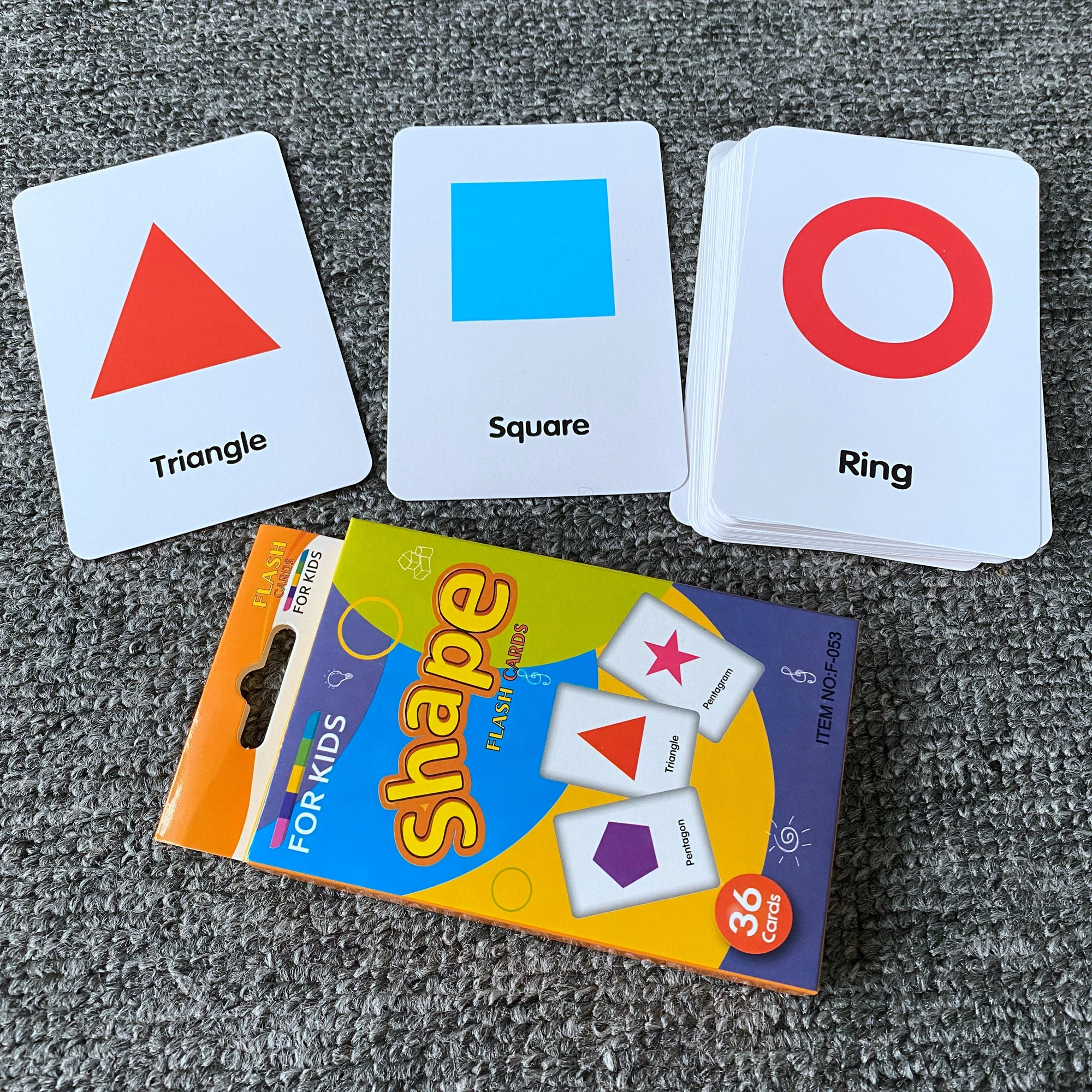 wholesale ready in stock hot sale educational kids flash cards fruits colours animals shape body parts telling time