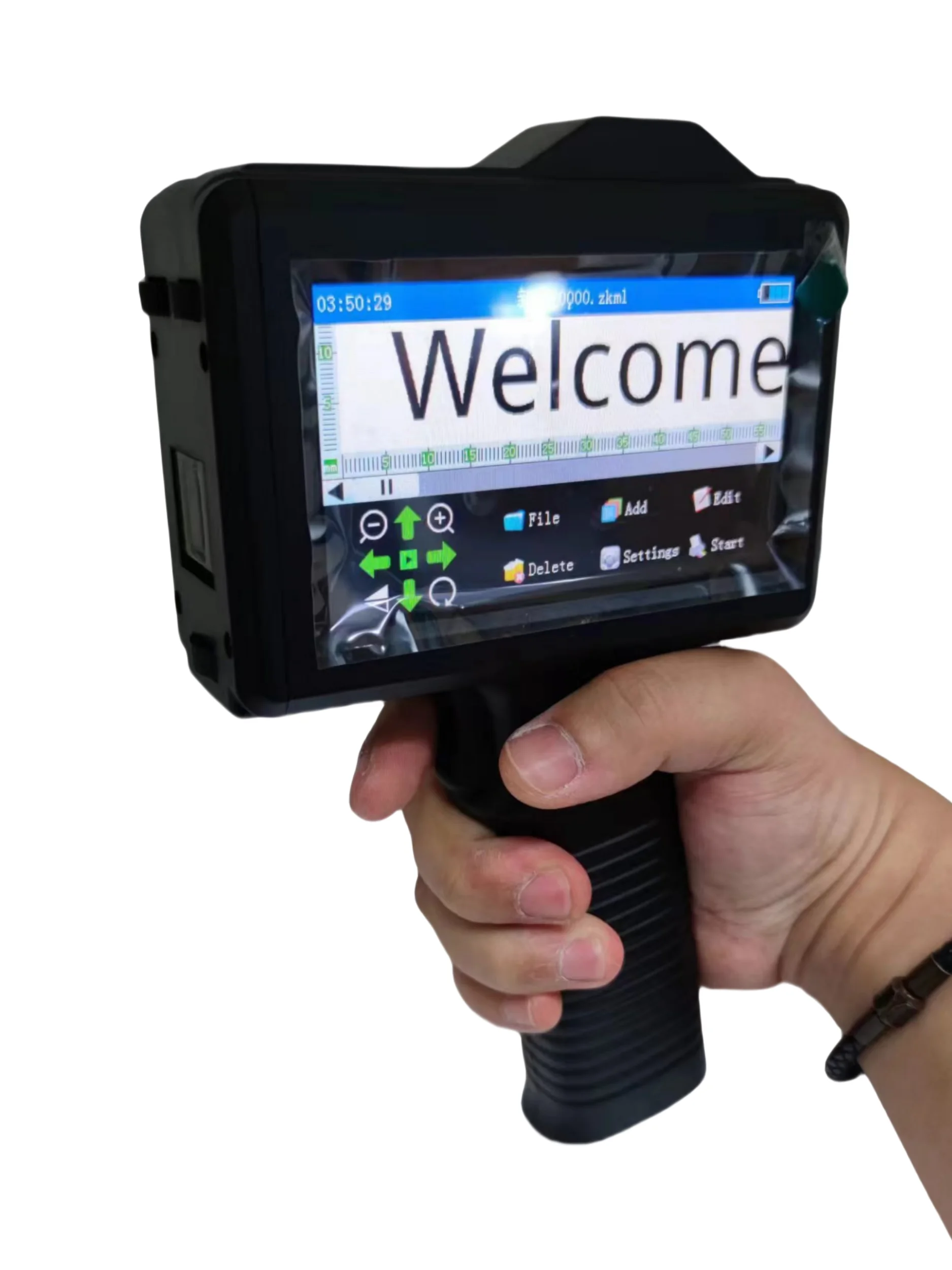 Smart Portable Handheld Inkjet Printer Gun with HD LED Touch Screen and Quick-Drying Ink for Coding and Labeling Industry