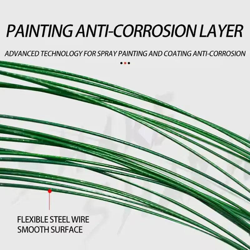 15/20/25/30CM Anti-Bite Steel Wire Leader Leashes Swivel Fishing Lure Accessories Made Durable Lead Material Fishing