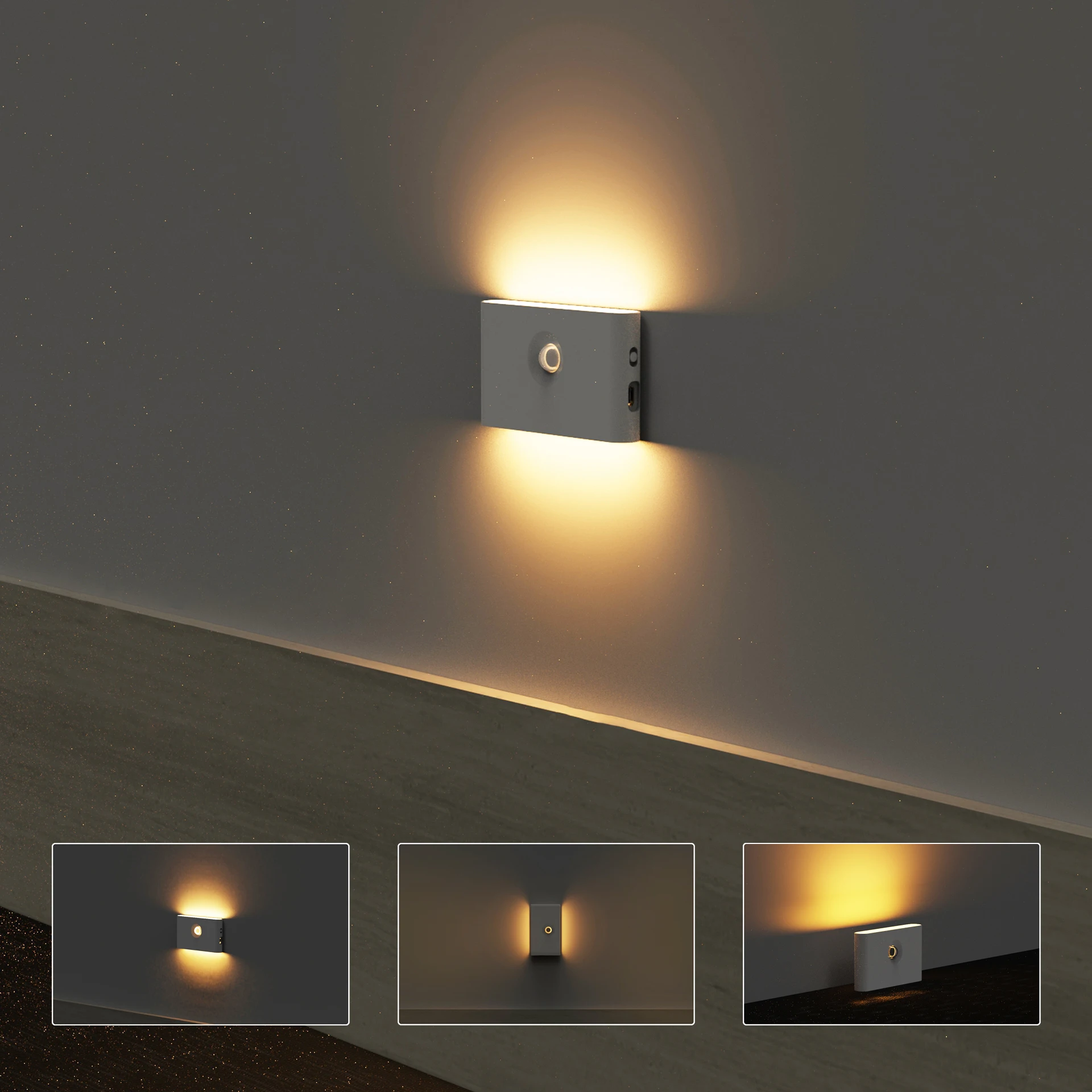 3 Modes Smart Sensing Night Light Magnetic Install Removable Induction Night Lamp For Wardrobe Stairs