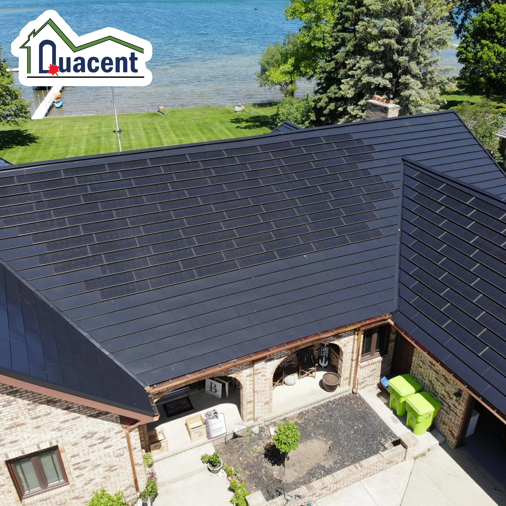 New Product Building Integrated Photovoltaic BIPV Solar Roof Tiles Roof Shingles Eco-friendly Sustainable Roofing Materials