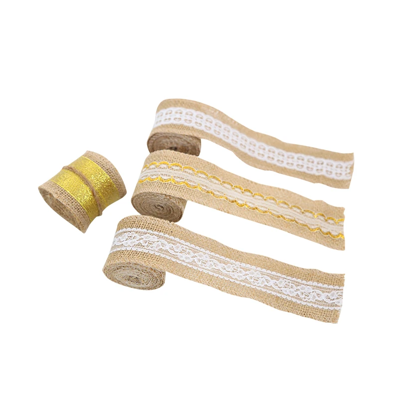 
Christmas wired burlap decoration ribbon burlap rolls for sale 