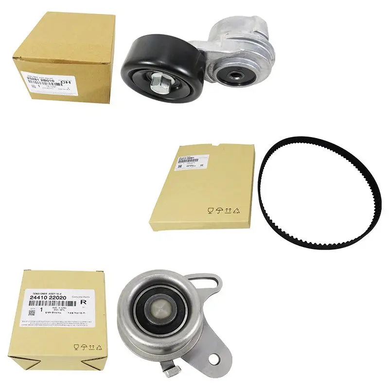 High quality timing belt and timing pulley suitable for hyundai sonata tucson accent santa fe kia optima timing belt tensioner