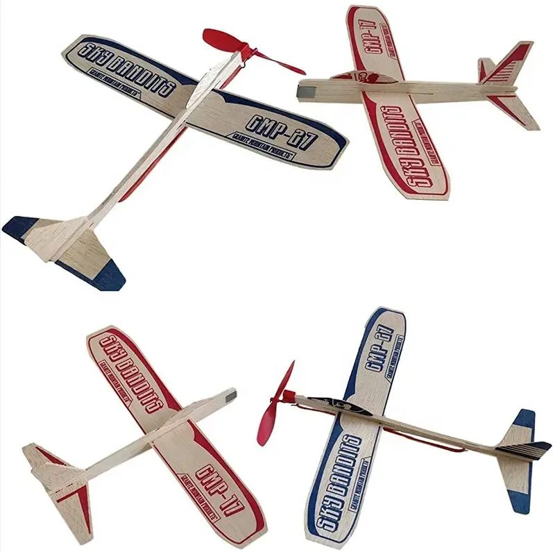 High Quality merchandising promotional Balsa Wood Model Airplane Kits Glider