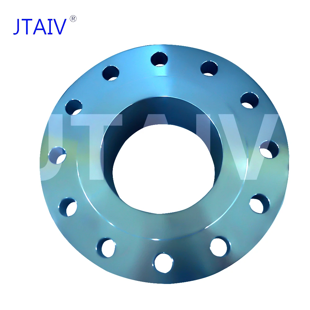 JTAIV SS 304 316 Acceptable Customized Size Stainless Steel Fittings Long Weld Neck Flange Pipe Flange