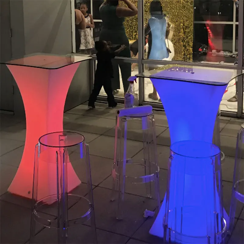 Портативный барный стол с подсветкой