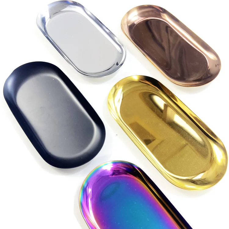 Wholesale Bulk Serving Tray Blank Custom Metal rolling trays Pure Color Smoking rolling trays for Smoking