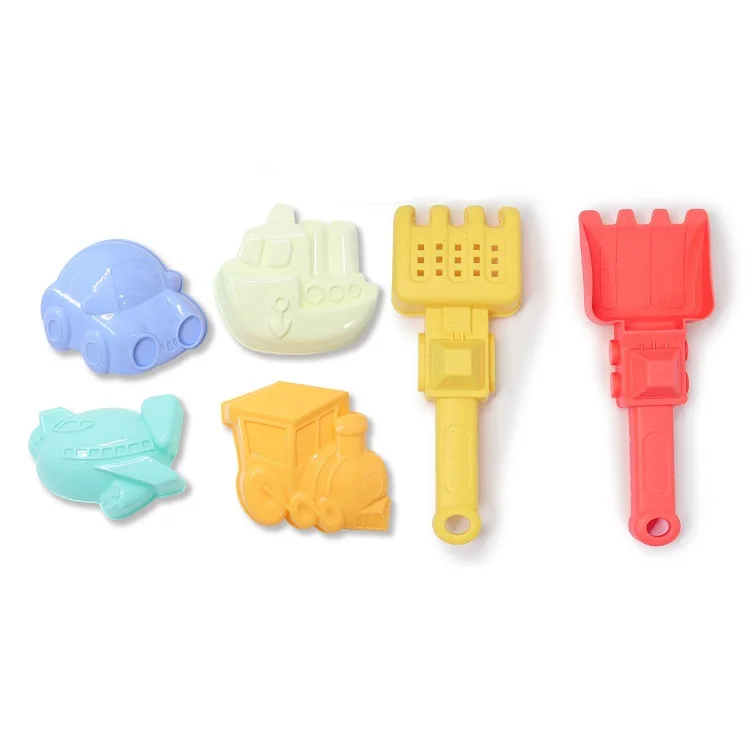 Popular beach truck toy 7 pieces shovel lovely car children sand beach toys for baby