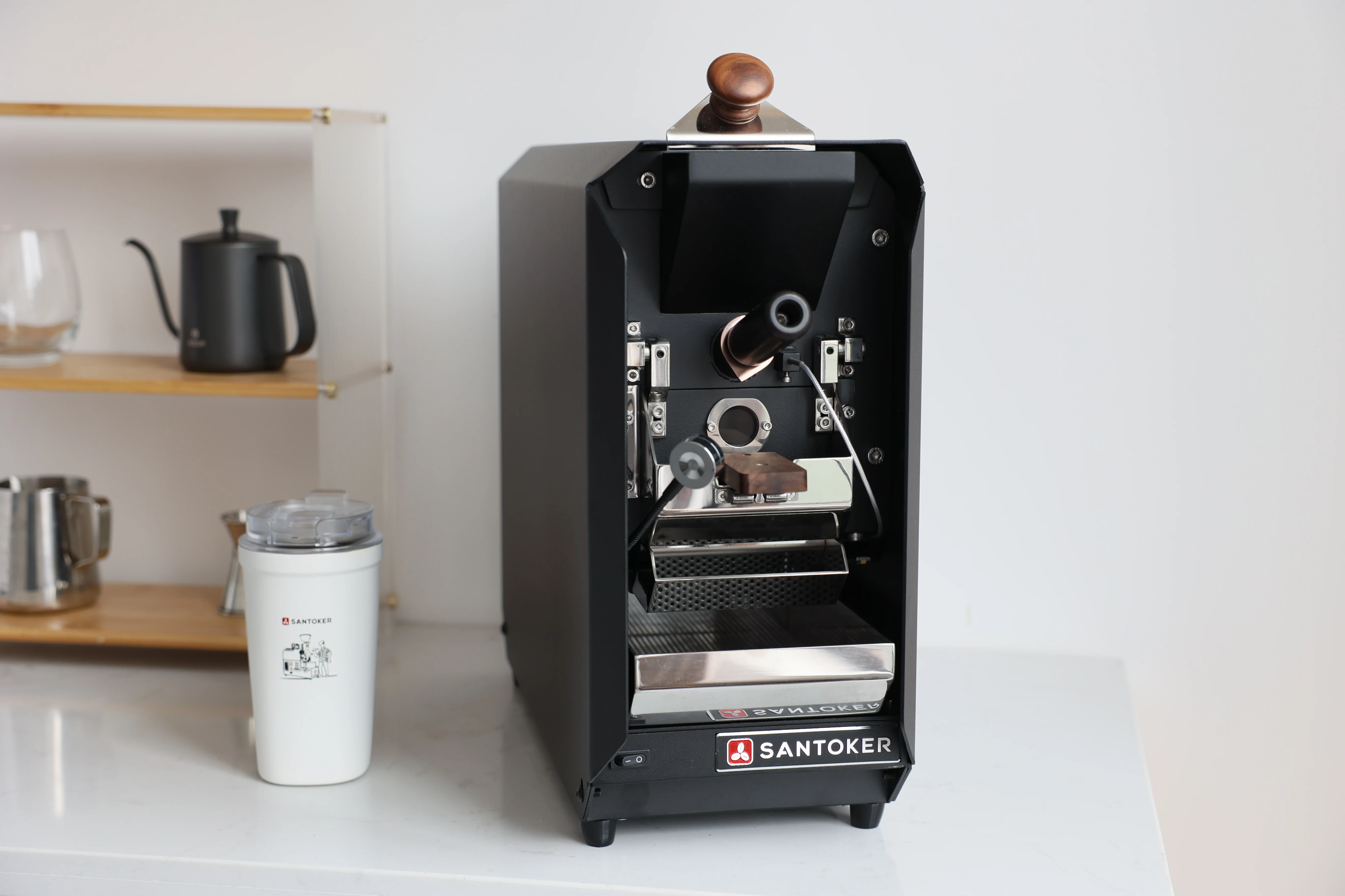 SANTOKER X2 master 50g-200g app control mini coffee roaster home coffee roasting full electric