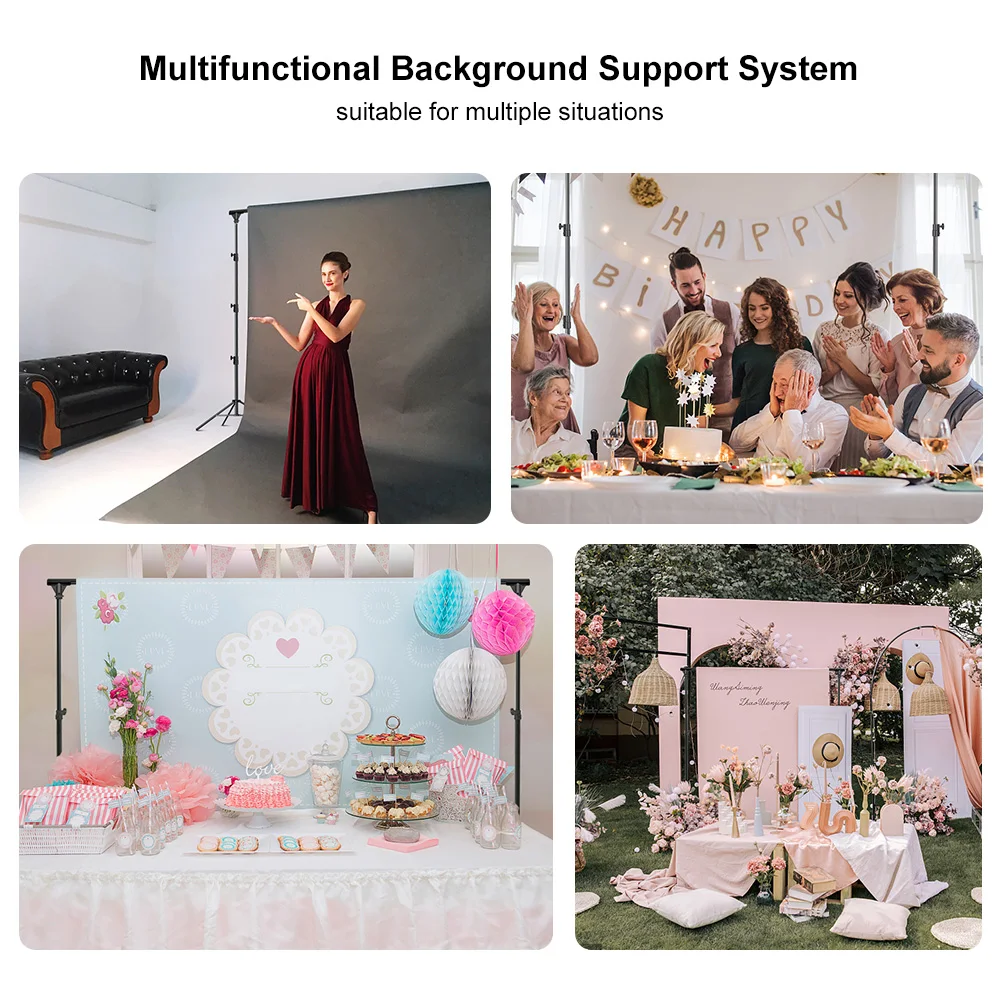 Portable Photography Studio Backdrops Photo Editing Background Stand /Light Stand Set