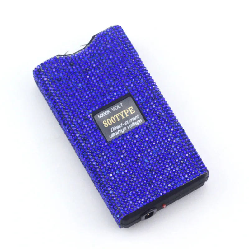 FF988 Women Self-defense Stun Gun USB Rechargeable Outdoor Portable Flashlight Powerful Diamond Stun Gun