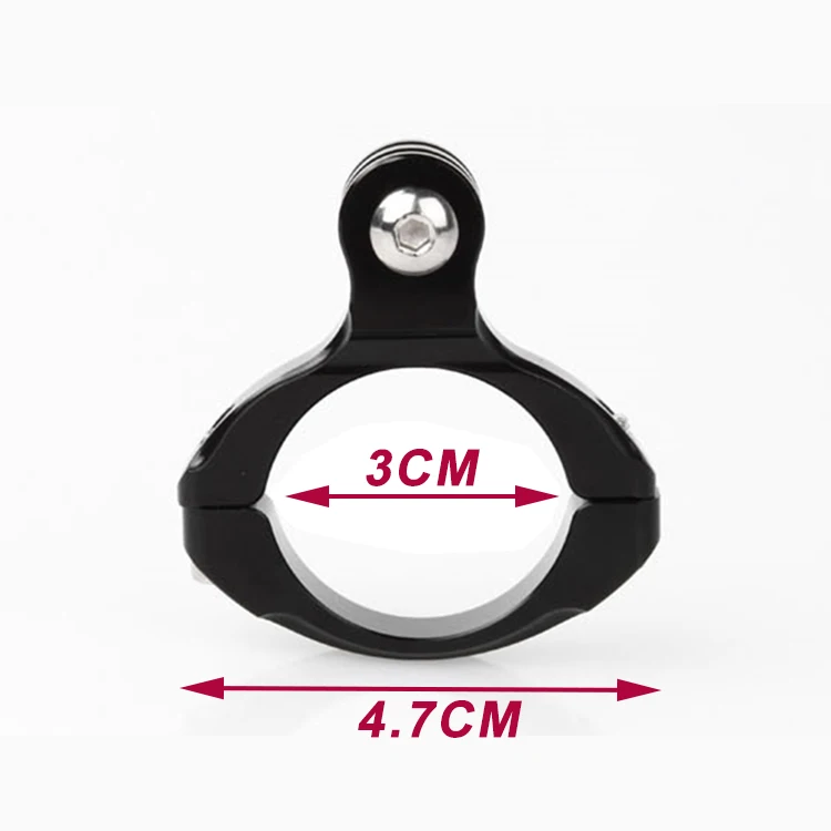 Aluminum Alloy Clamp Bicycle Handlebar Mount Holder Adapter for Sport Action Cameras Gopros