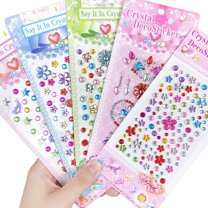 Stickers Makeup And Varnish Set Trinket Toys? Activity Toys, Educational Toys, Diamond Sticker Kid Toy For Girl